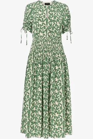 Whistles Midi jurk met grafische print