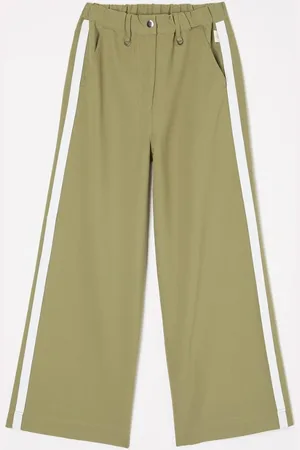 AI&KO Carly high waist wide fit pantalon met steekzakken