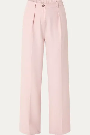 Modstrom Maxwell high waist wide fit pantalon met steekzakken