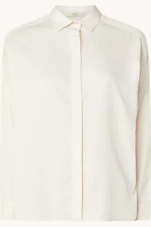 Sessun Lady D blouse met blinde knoopsluiting