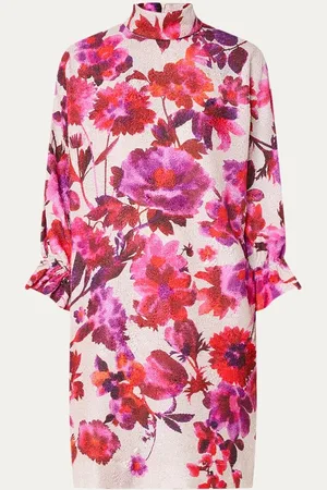 Essentiel Antwerp Heir midi jurk met jacquard dessin