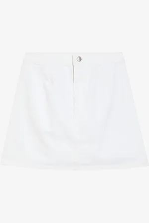 Calvin Klein Mini A-lijn spijkerrok met steekzakken