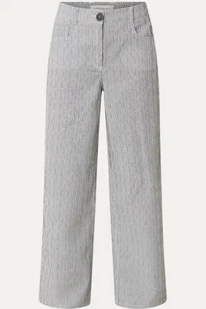 Copenhagen Muse Chemily high waist straight fit broek met streepprint
