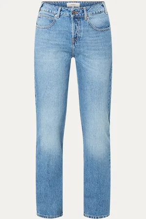 Bash Velino high waist straight leg jeans met medium wassing