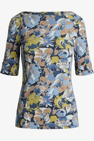 Ralph Lauren Gebloemd katoenen T-shirt met boothals