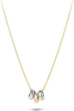 Blush Ketting van 14 karaat wit- en geelgoud 3055BGO