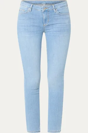 Liu Jo B-Up Divine high waist cropped skinny jeans met lichte wassing