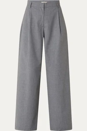 Sessun Provenco high waist wide fit pantalon met steekzakken