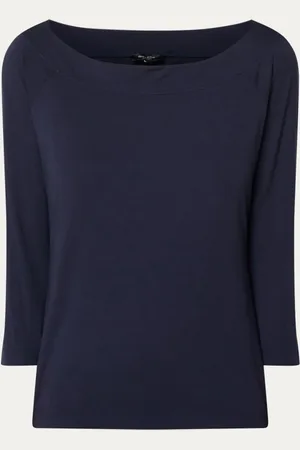 Claudia Sträter Longsleeve met boothals en driekwart mouw
