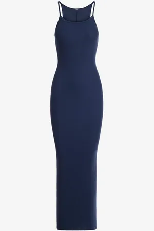 SKIMS Cotton Rib maxi jurk met ribstructuur