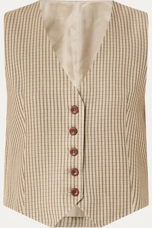Armedangels Sineriaa gilet met ruitdessin