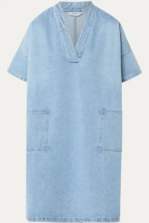 penn ink Mini denim jurk met steekzakken