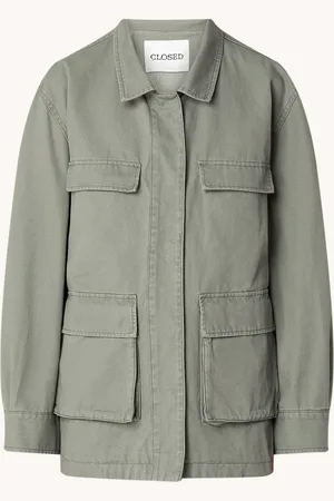 Closed Overshirt met opgestikte zakken