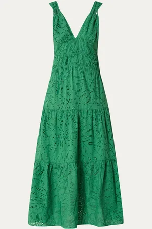 Farm Rio Monstera maxi jurk met broderie