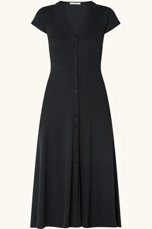 Sessun Nea fijngebreide midi blousejurk met stretch