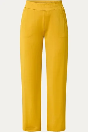 Expresso High waist loose fit pantalon van jersey met steekzakken
