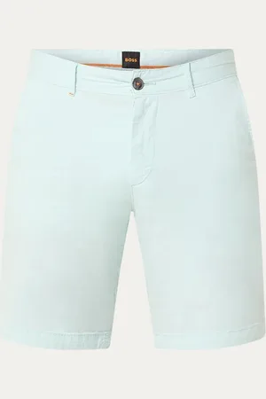 HUGO BOSS Straight fit korte chino met steekzakken
