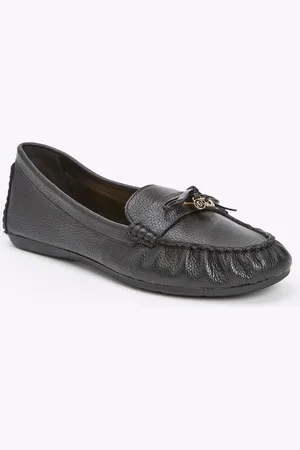 Dune Wide Fit Grovers loafer van leer