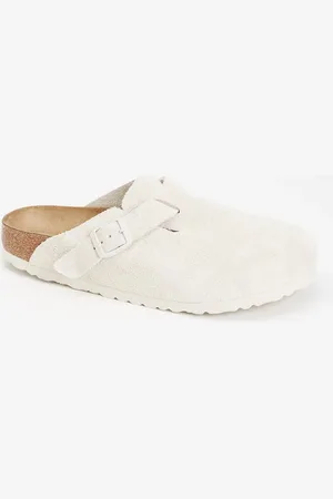 Birkenstock Narrow Fit Boston muiltje van suède