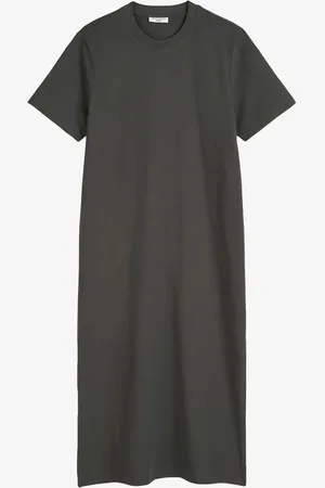 Marc O’ Polo Midi T-shirt jurk met ronde hals