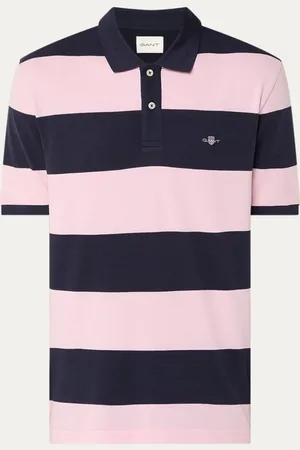 GANT Regular fit polo met logo en streepprint