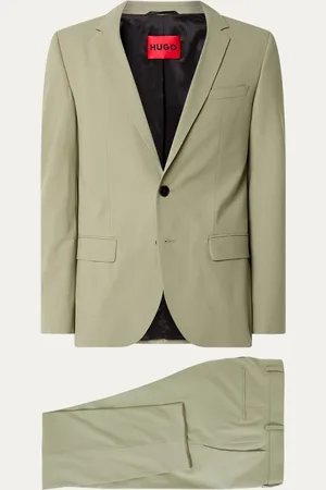 HUGO BOSS Henry/Getlin232X slim fit 2-delig pak in wolblend