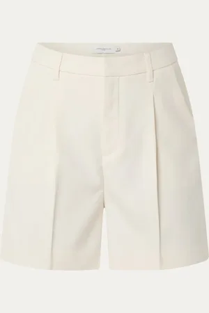 Copenhagen Muse CMTailor high waist wide fit korte pantalon met steekzakken