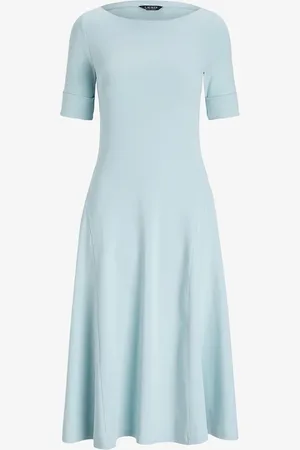 Ralph Lauren Stretchkatoenen midi-jurk