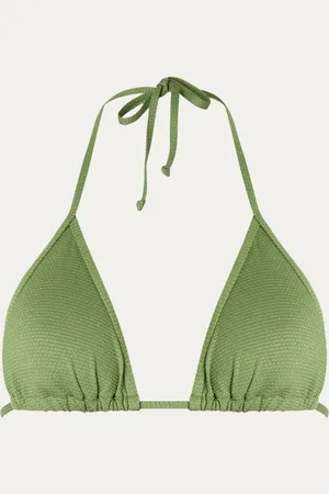 Beck Söndergaard Becksöndergaard Shobi Bel triangel bikinitop met lurex