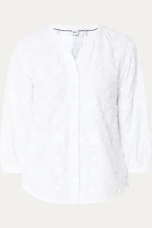 Brax Velia blouse met bloemborduring