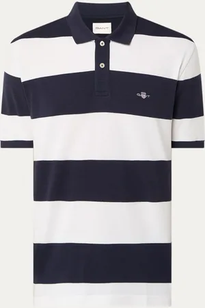 GANT Regular fit polo met logo en streepprint