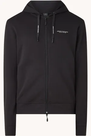 Emporio Armani Sweatvest met logoprint en steekzakken