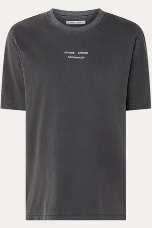 Samsøe Samsøe Samarcus T-shirt van biologisch katoen met logoprint