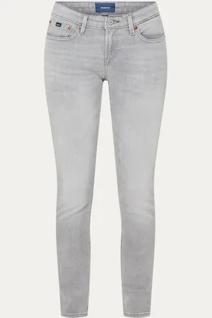 Denham Kyo mid waist skinny jeans met gekleurde wassing