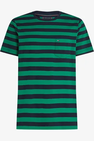 Tommy Hilfiger T-shirt met streepprint en borstzak