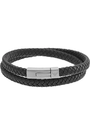 Emporio Armani Armband van leer EGS2176040