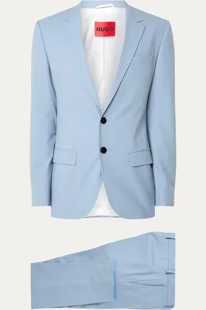 HUGO BOSS Henry/Getlin232X slim fit 2-delig pak in wolblend