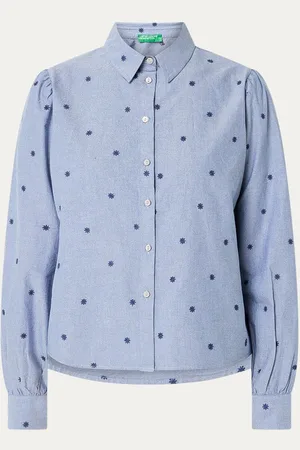 Benetton Cropped blouse met borduring