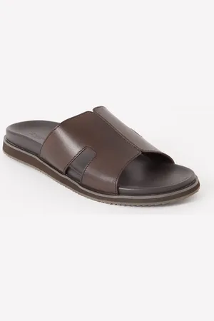 Dune Insight slipper van leer