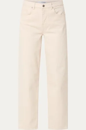 SELECTED Alice high waist tapered cropped jeans van biologisch katoen