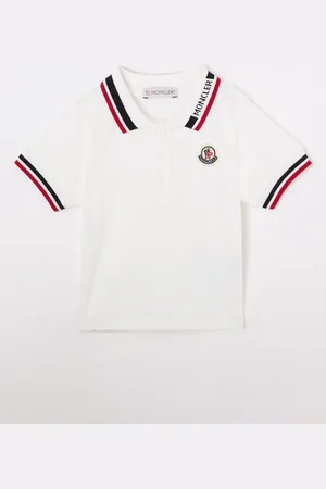 Moncler Polo van piqué katoen met logoborduring