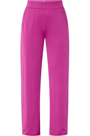 Expresso High waist loose fit pantalon van jersey met steekzakken