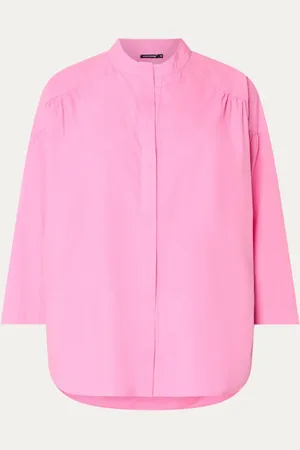 River Woods Oversized tuniek met opstaande kraag