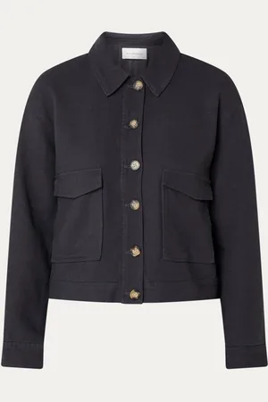 MSCH Jovene overshirt in linnenblend met klepzakken