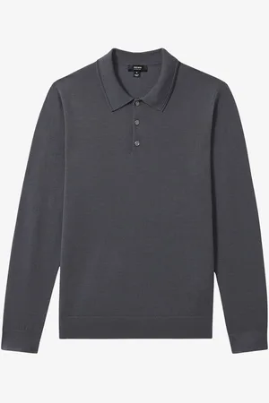 Reiss Trafford regular fit polo van merino wol