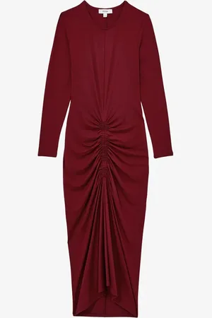 Reiss Ginny midi jurk met plooidetail