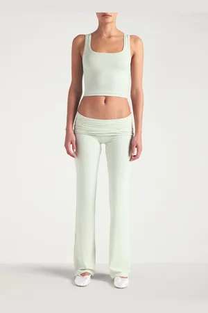 SKIMS Cotton Rib cropped tanktop met ribstructuur