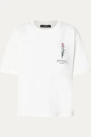 Max Mara Lecco T-shirt met borduring