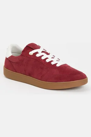 Dune Electrolite sneaker van suède met zeebraprint
