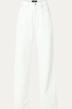 7 for all Mankind Tess high waist straight leg jeans met gekleurde wassing